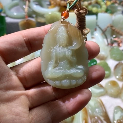 未镶嵌手链和田玉杏**味