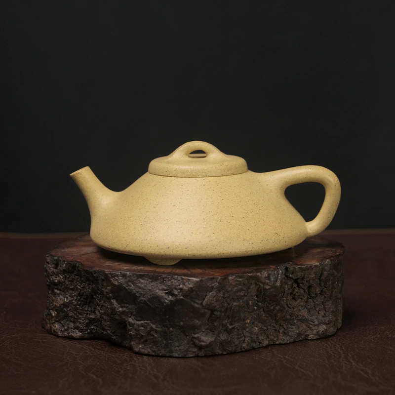 芝麻绿泥合瓢140cc 精工半手制小容量实用器茶壶茶具