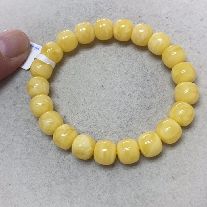 未镶嵌蜜蜡裸石手串