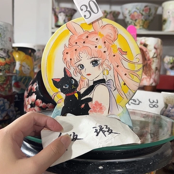 景德镇手绘花盆幸运花盆