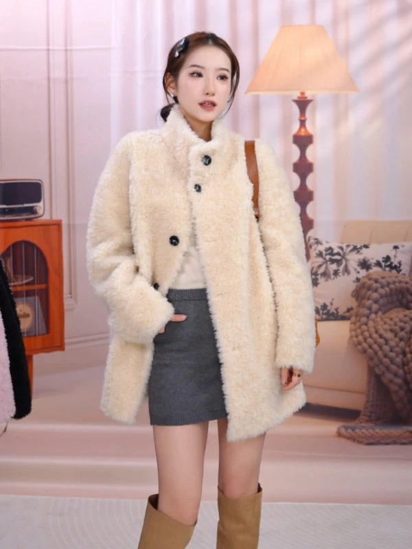 【北海道初雪】1006轻奢洋气外套女毛毛外套全羊毛皮草晚宴场合女装