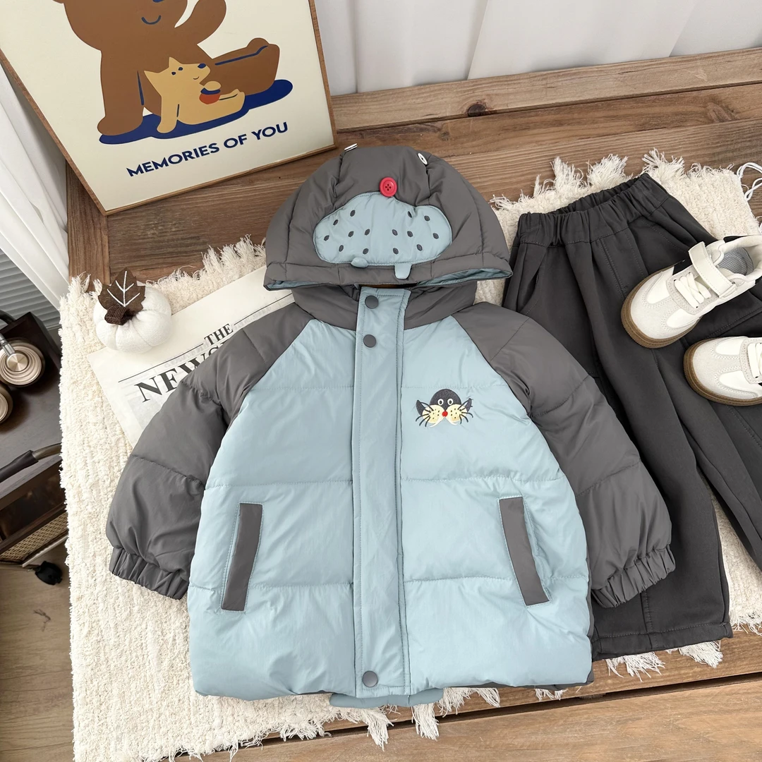 【朱鑫宇专属】儿童羽绒服2024年新款男童海狮连帽羽绒服BMD5015