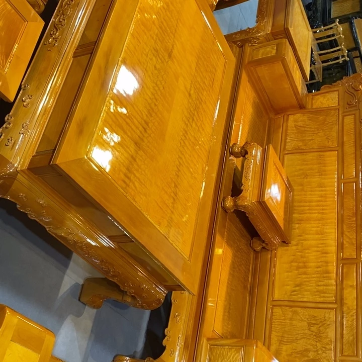 楠木春色满园九件套沙发