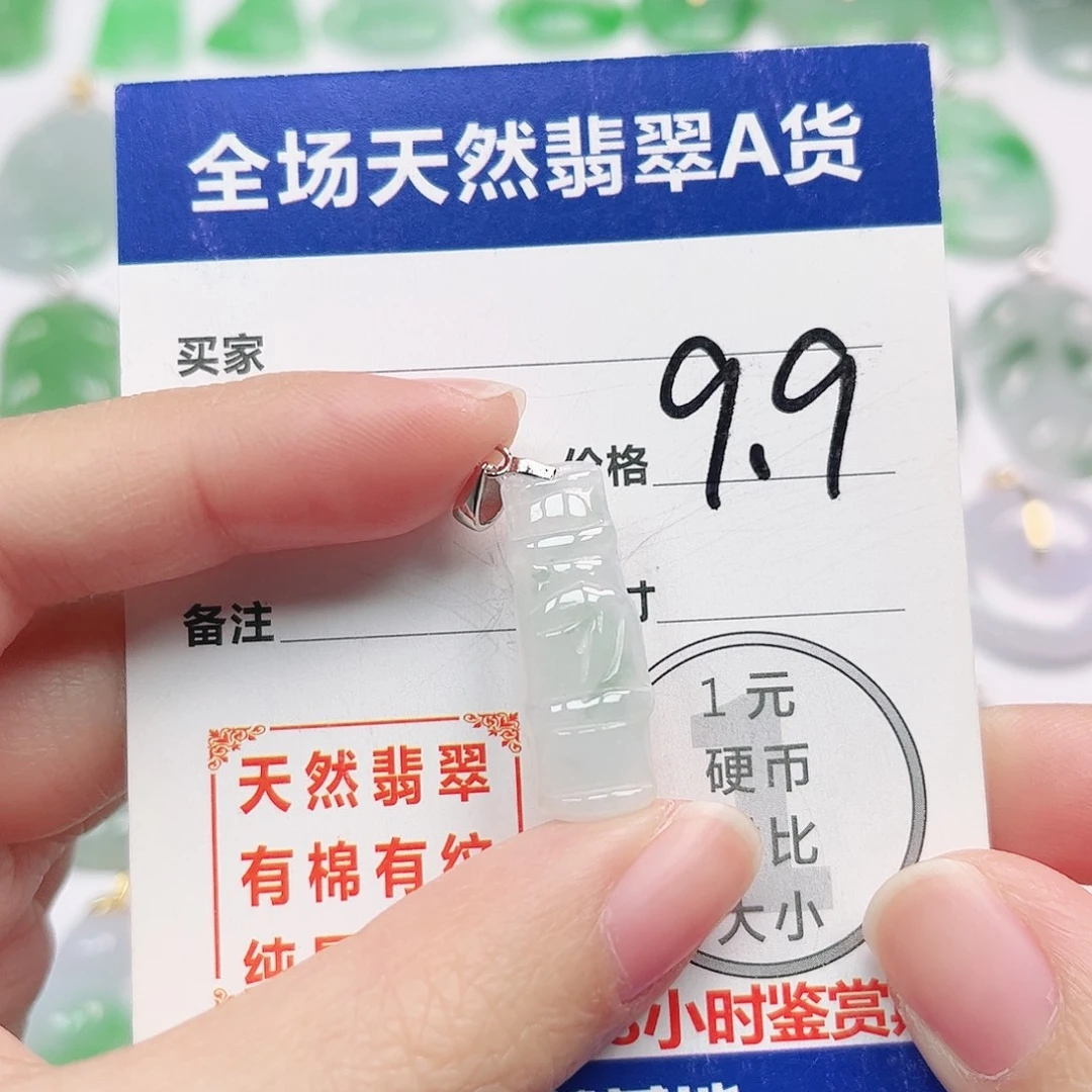 平***线翡翠银S925镶嵌颈饰