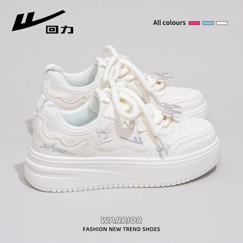 回力女鞋蝴蝶小白鞋2025夏季新款可爱韩系甜美女款百搭学生板鞋女