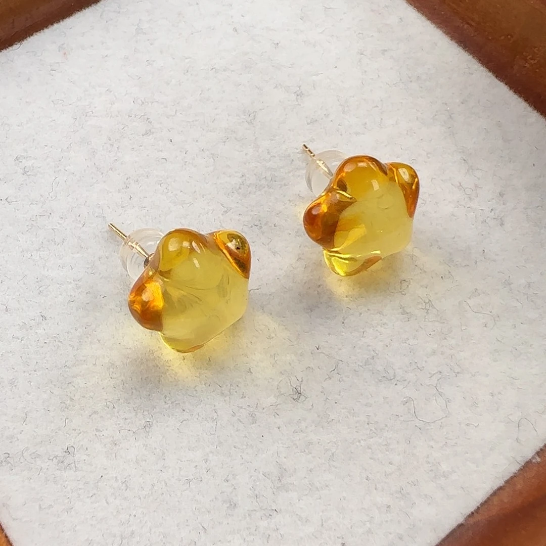 琥珀裸石未镶嵌早****好琥珀