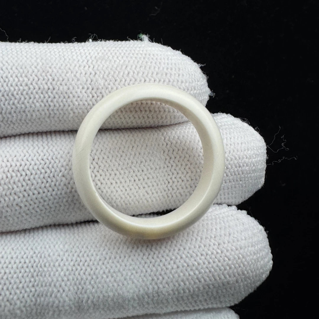 D2501天然猛犸牙 戒圈22*7.8mm支持鉴定 假一罚四