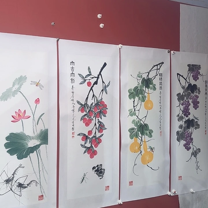 国画冯伟老师手绘作品