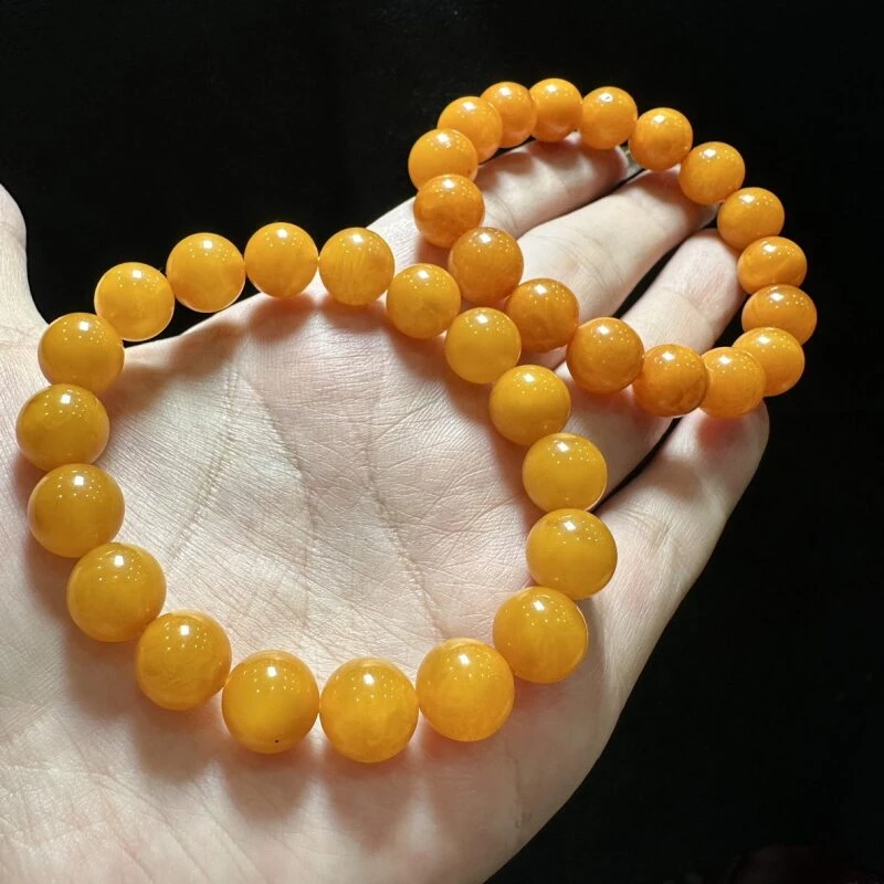 天然琥珀蜜蜡圆珠手串多样性发一【多样性发其一】【多样性发其一