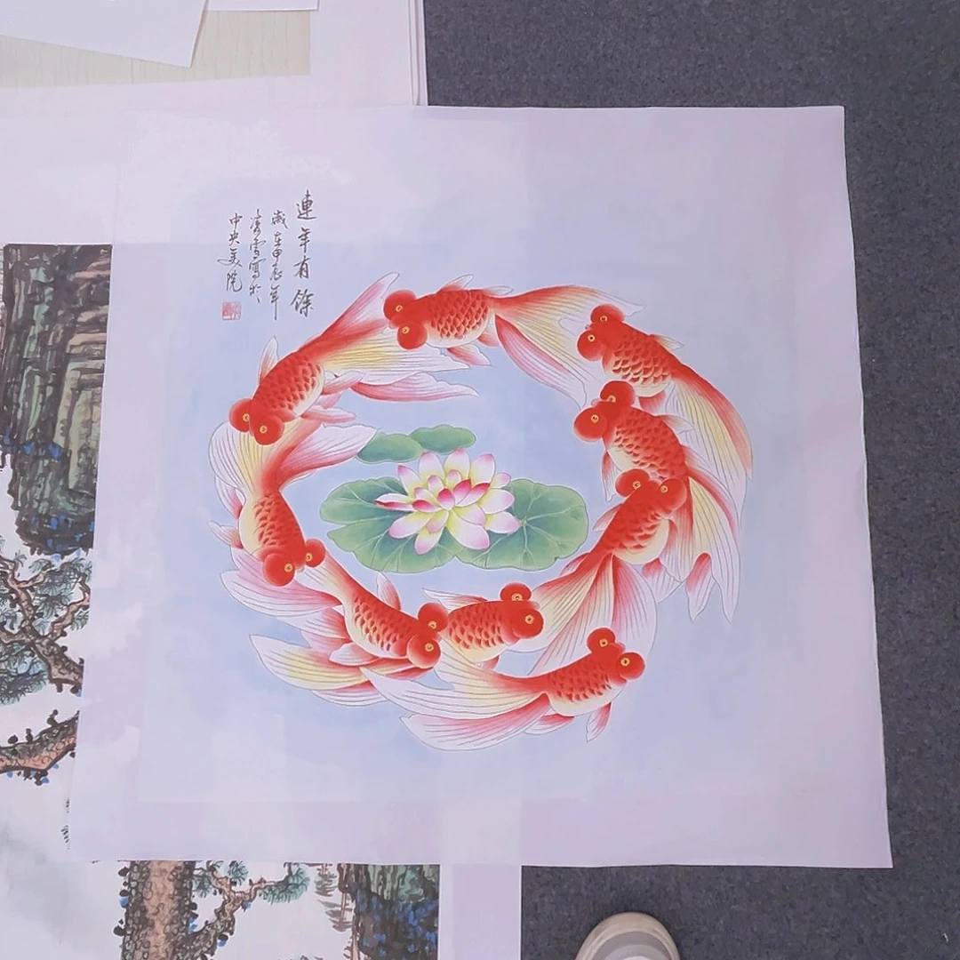 国画国画春手绘作品