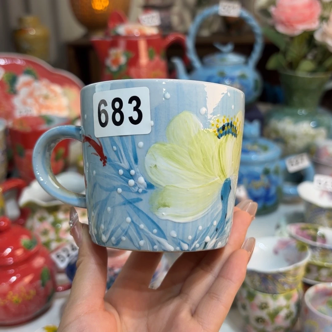 景德镇手绘高温釉下彩陶瓷茶具