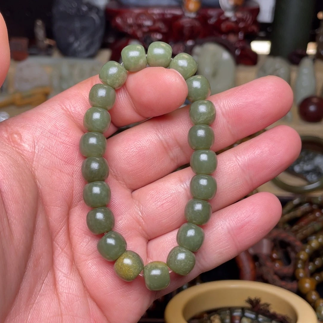 岫岩河磨玉（透闪石质玉）未镶嵌颈饰10×9福利