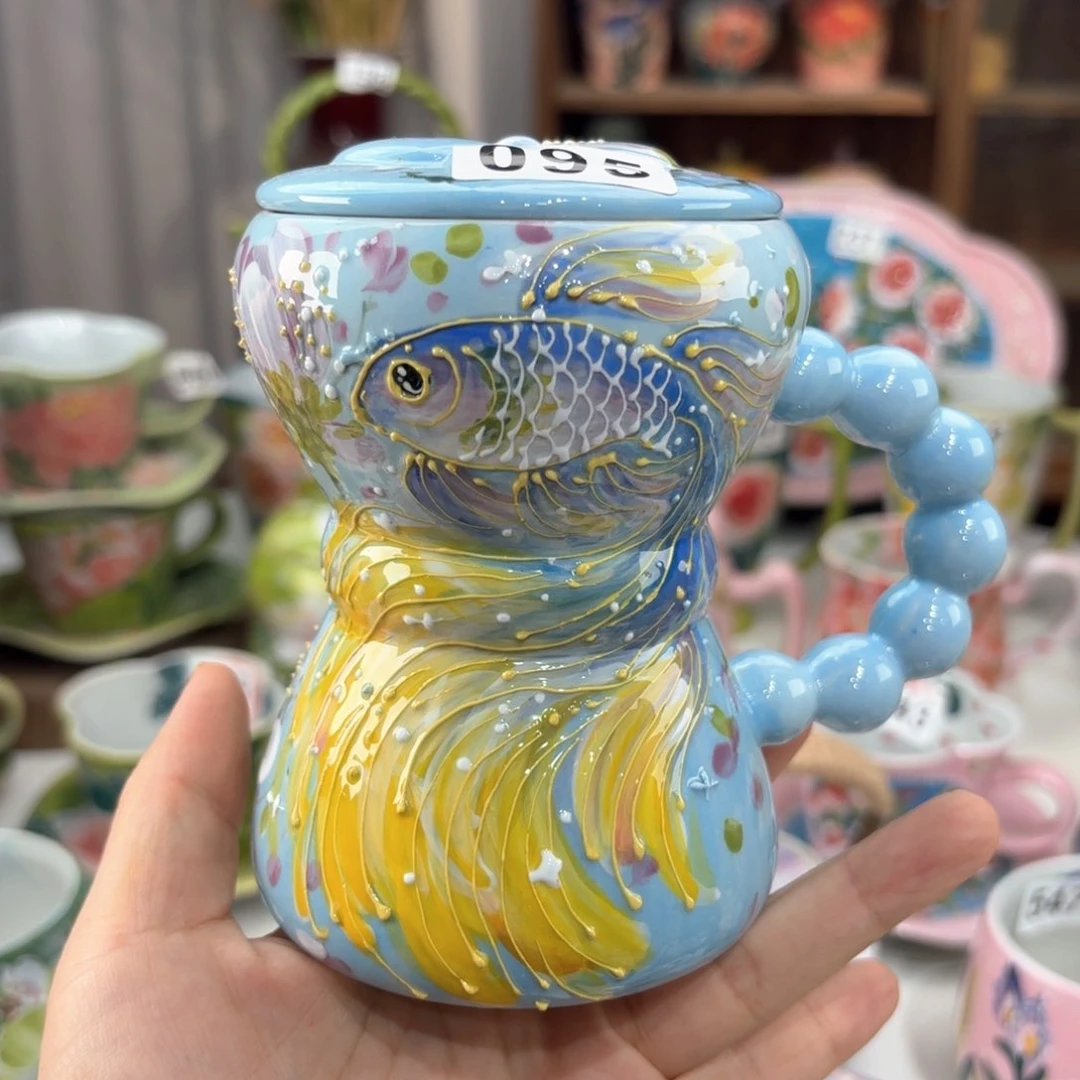 景德镇手绘高温釉下彩陶瓷茶具