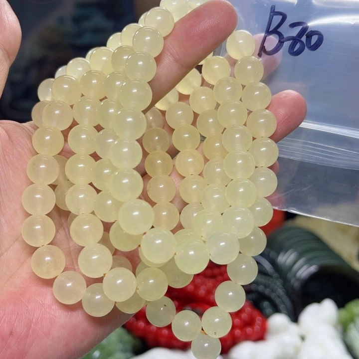 蛇纹石玉颈饰未镶嵌平***！