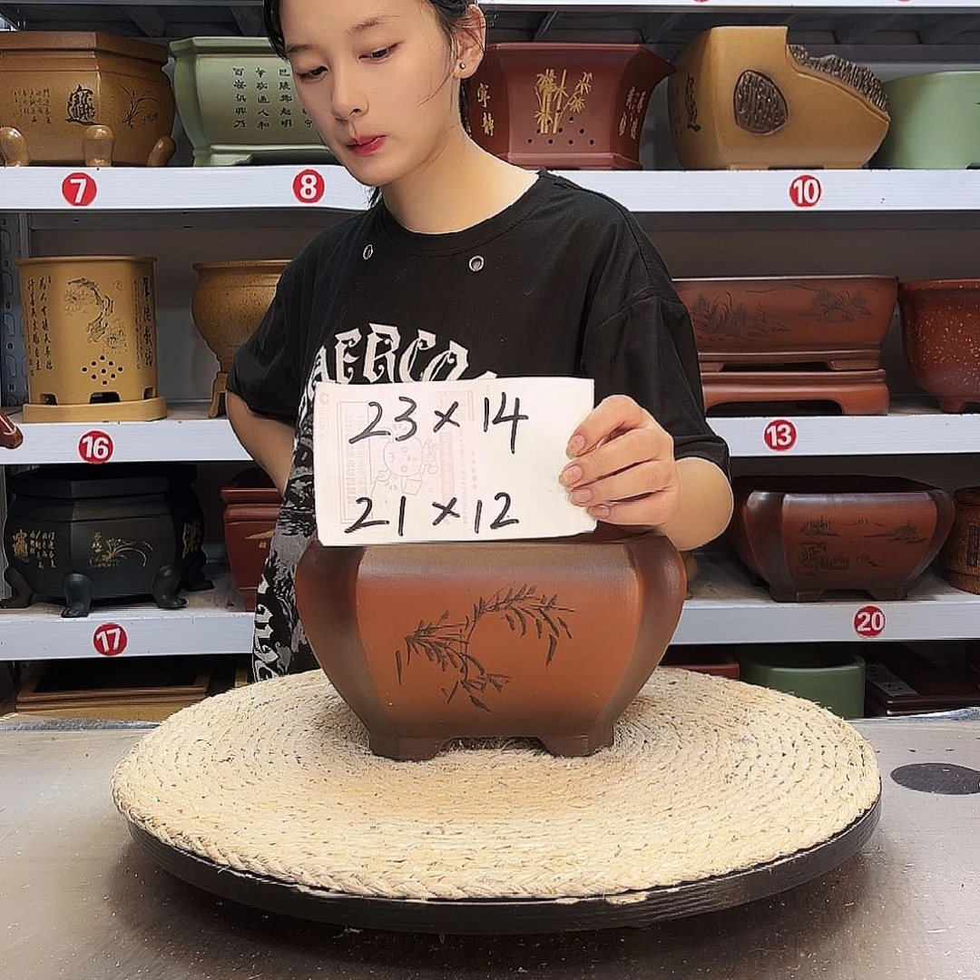 紫砂花盆紫砂花盆