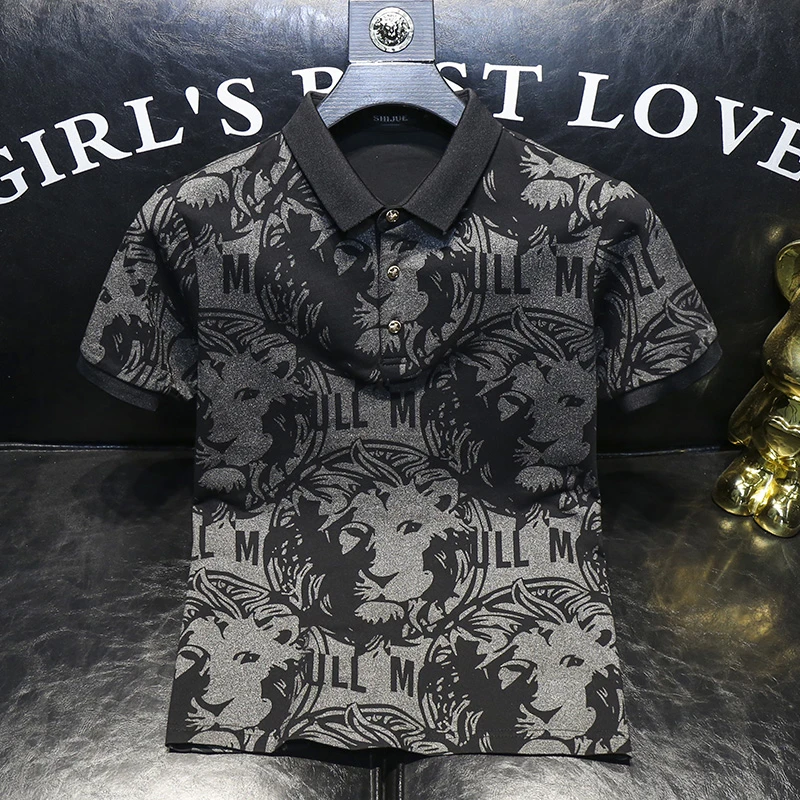 有领短袖polo衫男2025夏季新款上衣高档潮牌轻奢商务翻领t恤男士