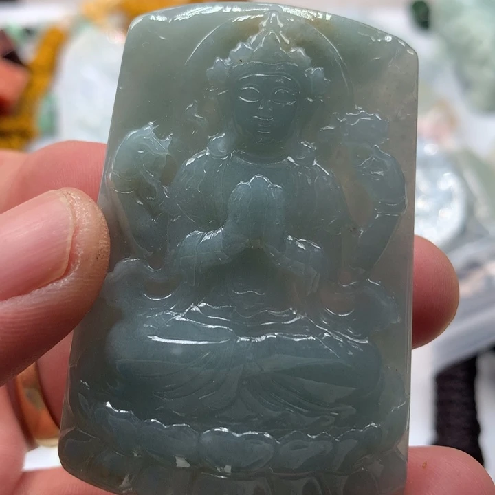 颈饰未镶嵌翡翠保真天然a货翡翠