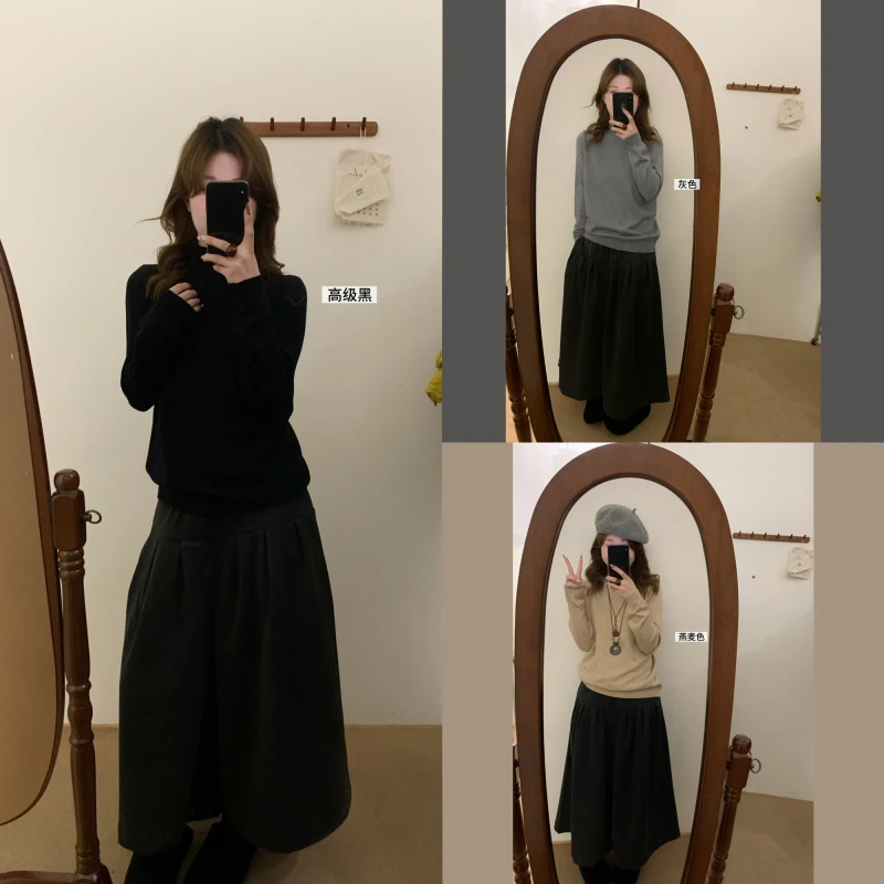 SS/SEASON STORY 四色百搭显瘦柔软舒适保暖通勤内搭羊毛打底
