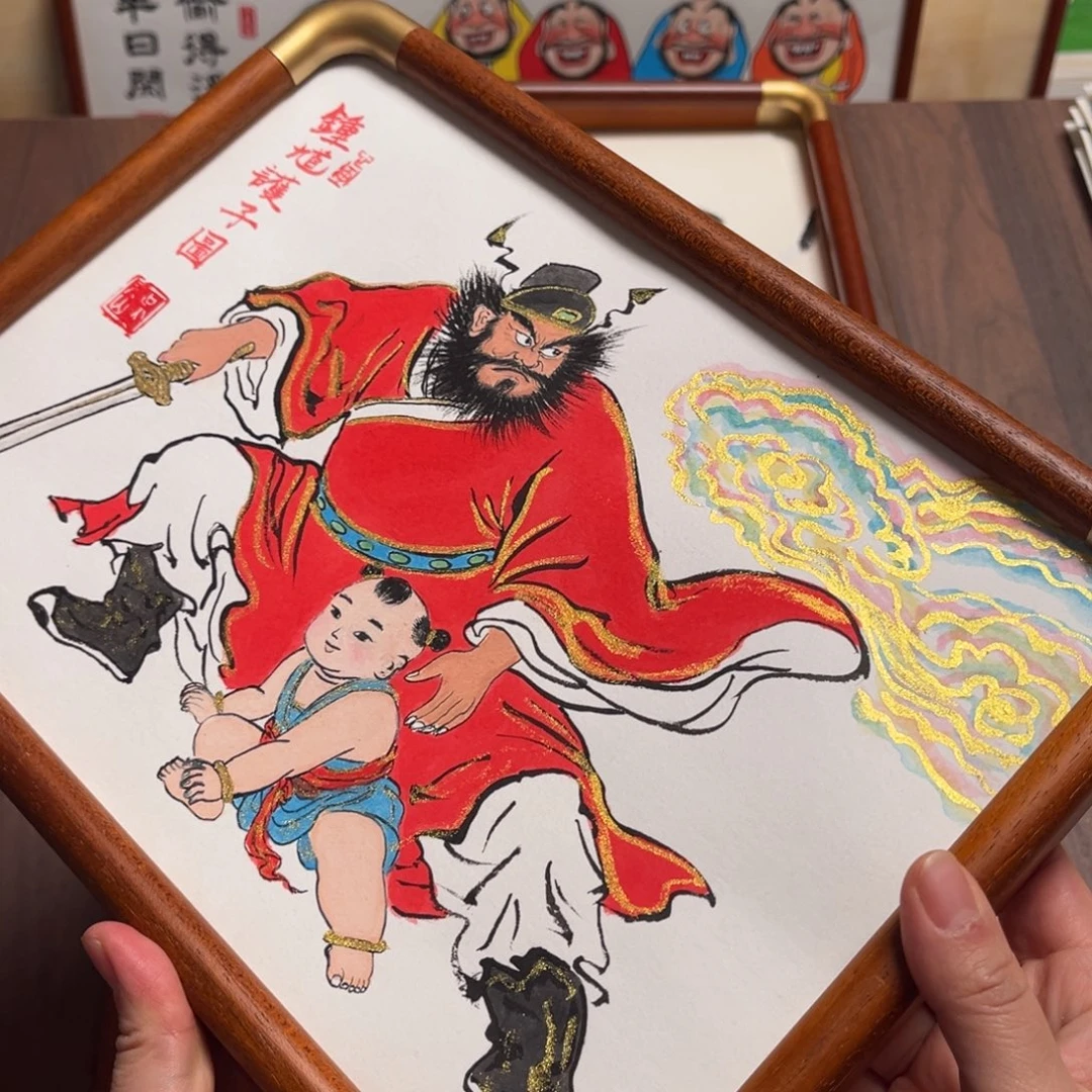 国画纯手绘禅意画作品