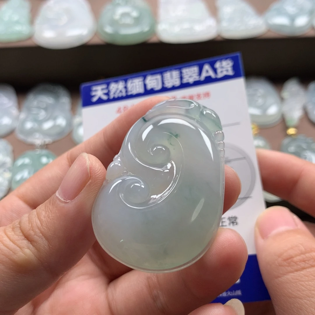 颈饰未镶嵌翡翠天然翡翠