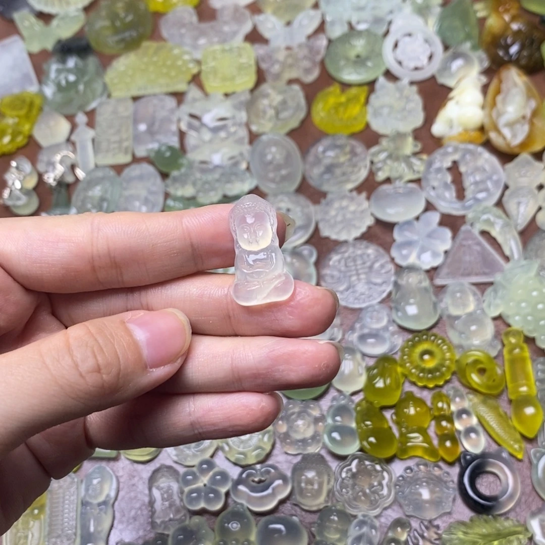 蛇纹石玉合金颈饰
