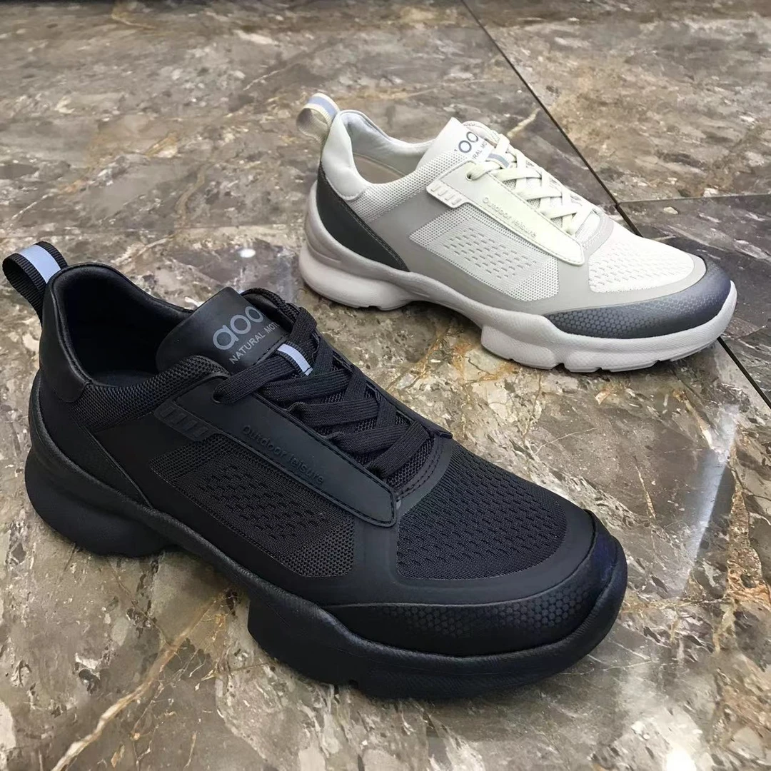 皇3180男鞋春季透气网面时尚百搭厚底轻便舒适休闲运动鞋潮款