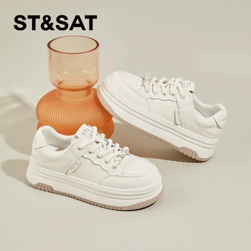 St&Sat/星期六春秋夏季春季小众学生ins秋季时尚百搭厚底板鞋