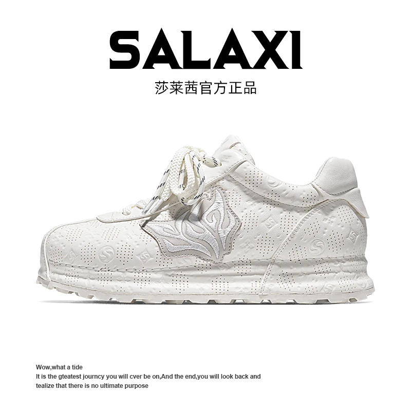 SALAXI/莎莱茜 2025秋季新品欧货潮牌百搭男女时尚潮鞋印花运动鞋