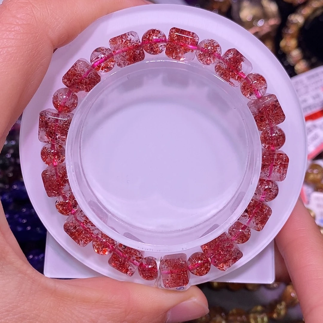 未镶嵌手链水晶金草莓8