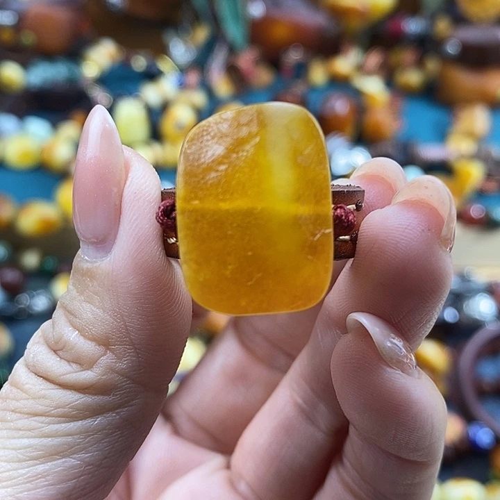 蜜蜡未镶嵌戒指戒指