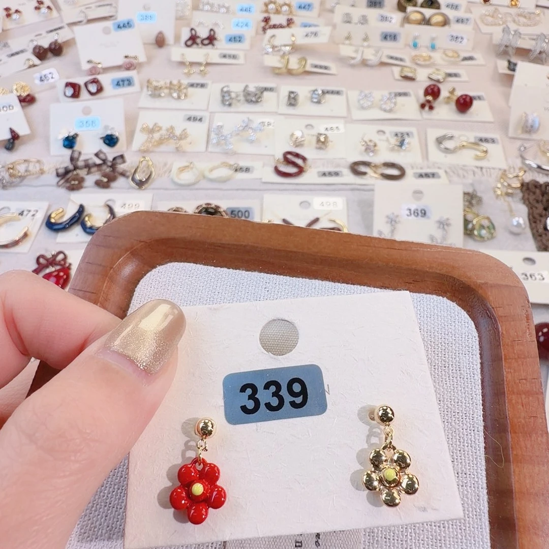 仿珍珠铜合金925银耳钉