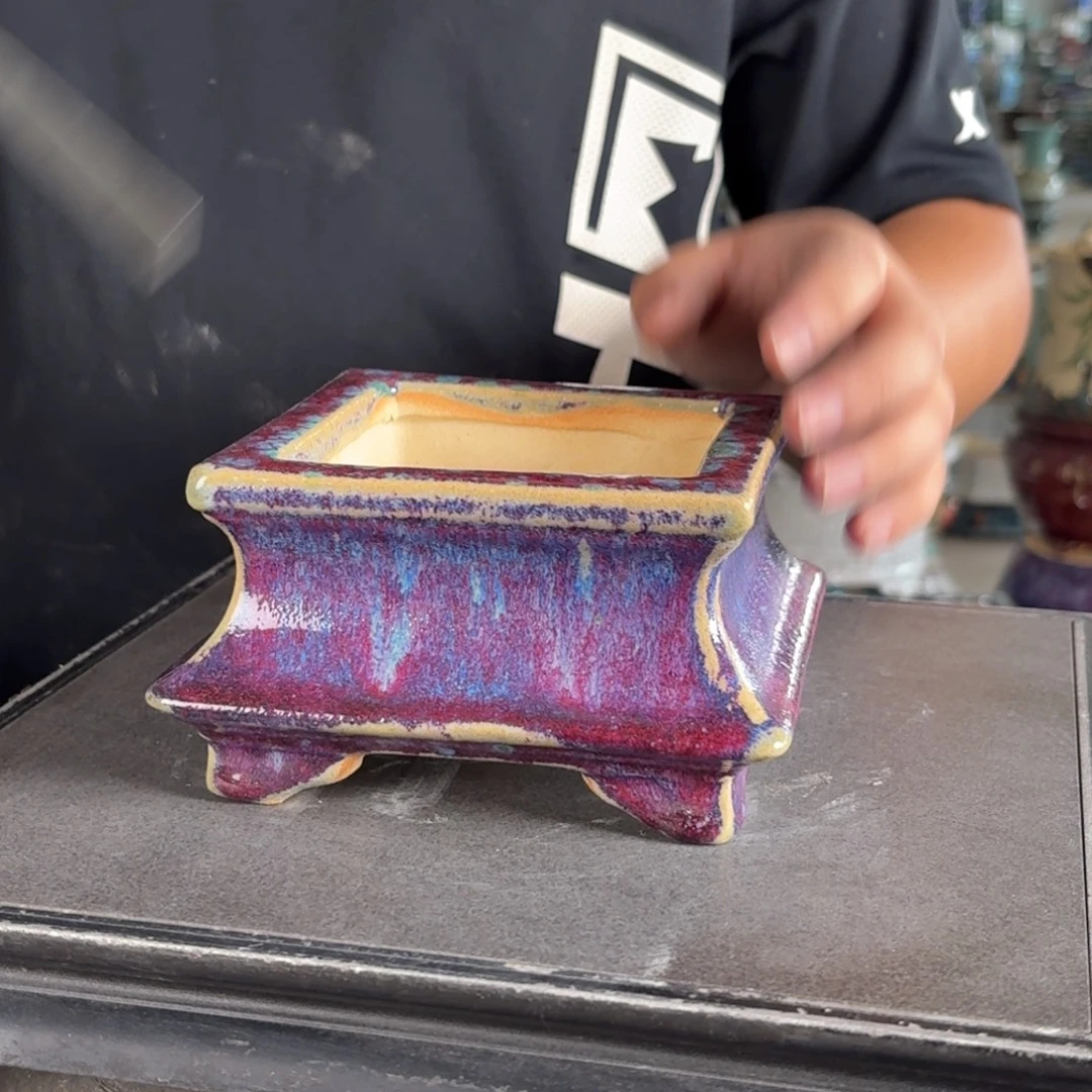 。一风堂石湾花盆 微瑕 内10*6