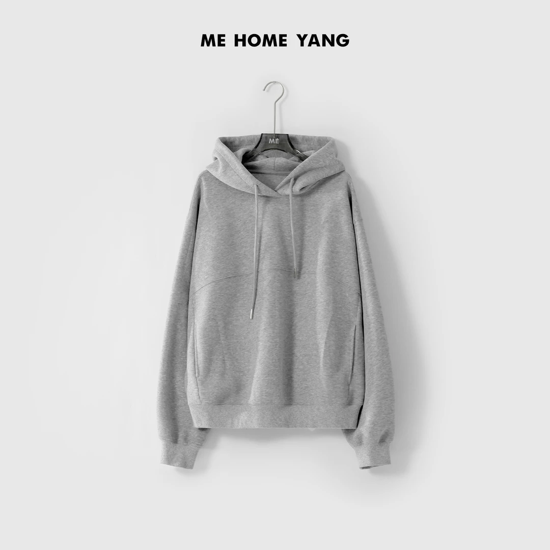 ME【比伯卫衣】云朵绒感肯豆街头风显瘦时尚百搭连帽卫衣MESS0301