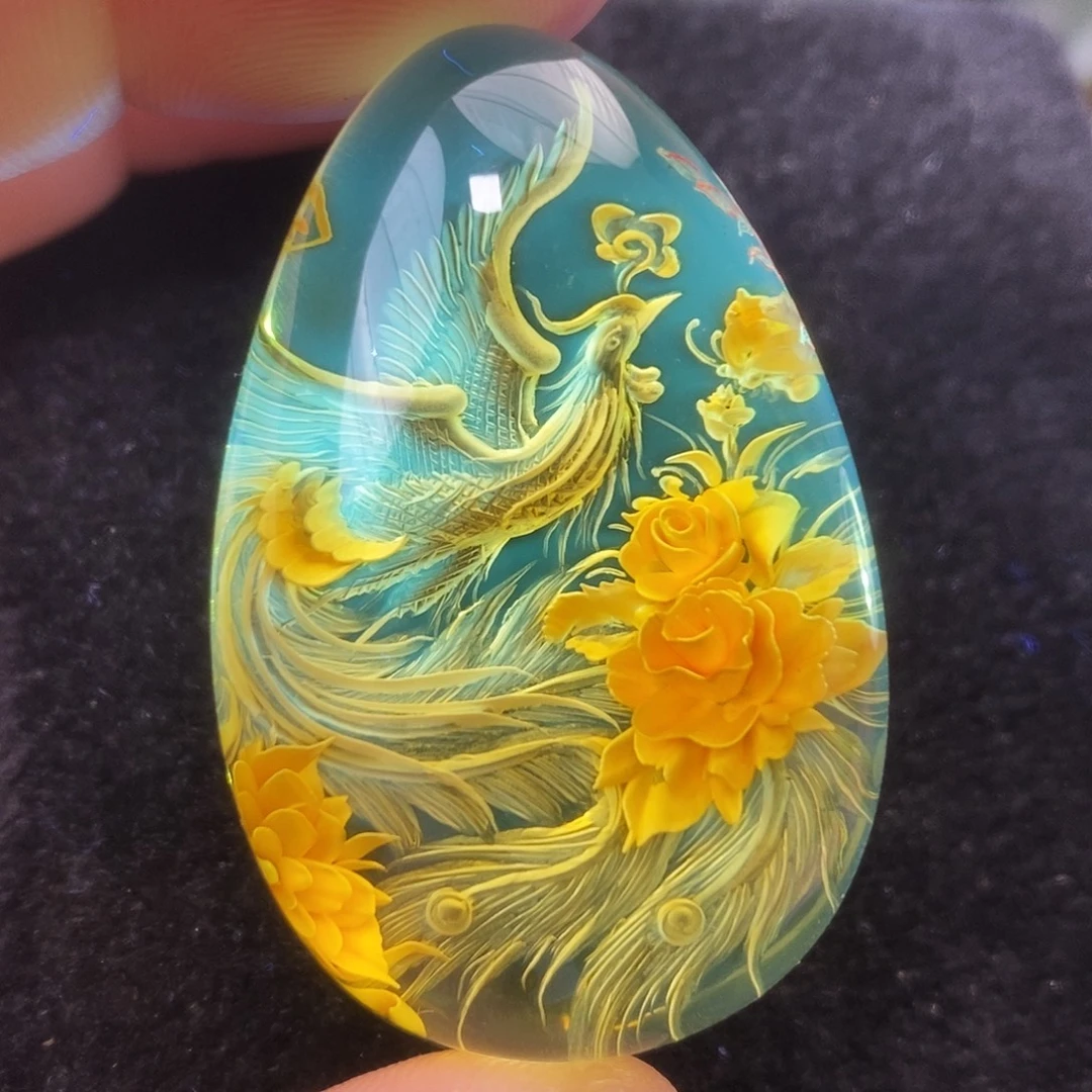 金珀未镶嵌吊坠(不含链)