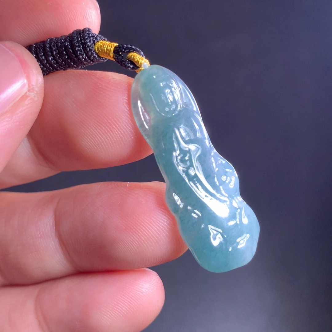 翡翠未镶嵌颈饰天然A货翡翠时尚气质女款吊坠挂坠