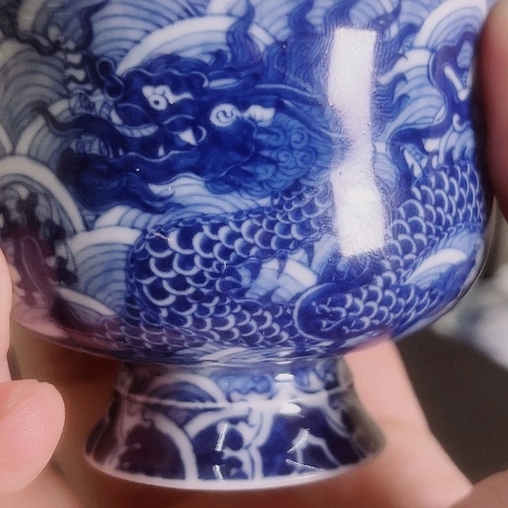 景德镇陶瓷艺术龙杯