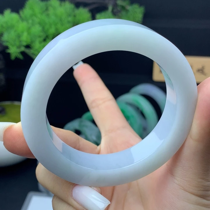 定制翡翠未镶嵌翡翠手镯56-60