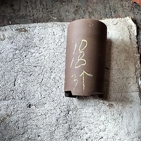 三个笔筒花泥微瑕