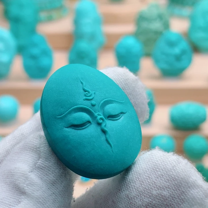 绿松石未镶嵌佛眼