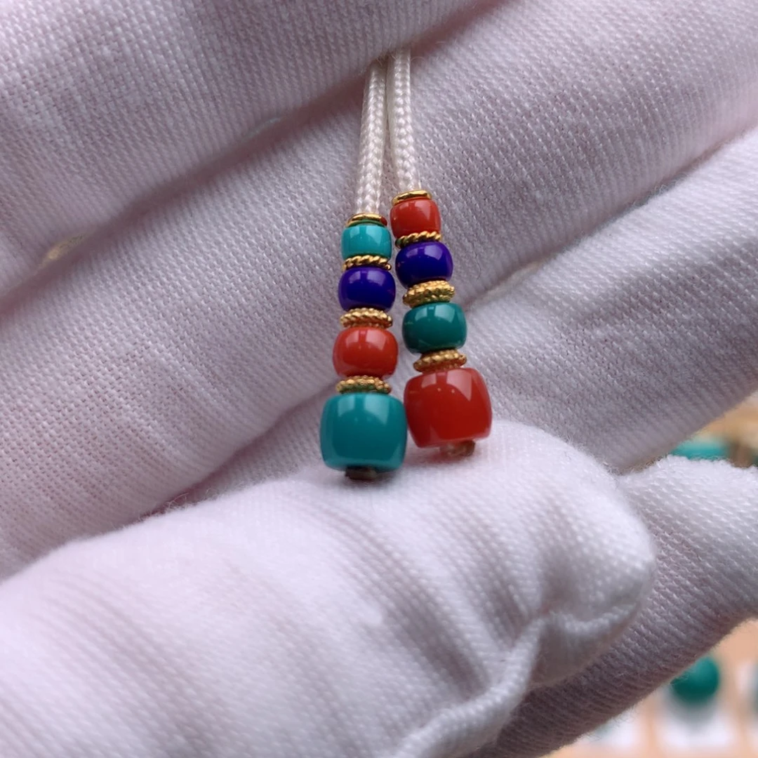 18K金镶嵌绿松石珠宝奇石