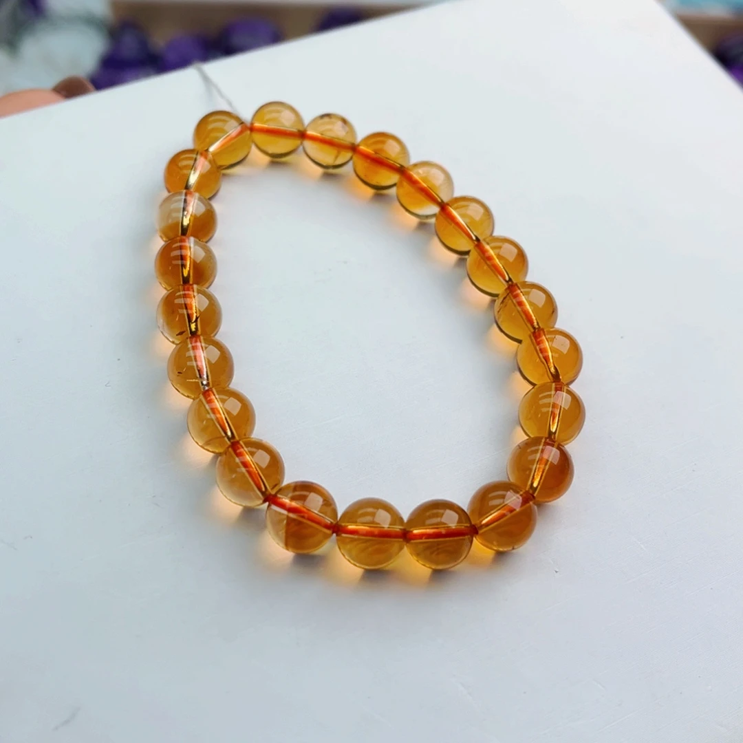 饼****水晶未镶嵌手串天然保真