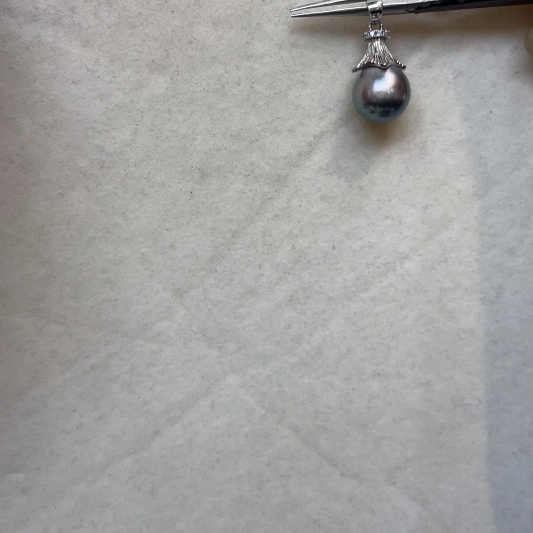 吊坠(不含链)海水珍珠银S925镶嵌