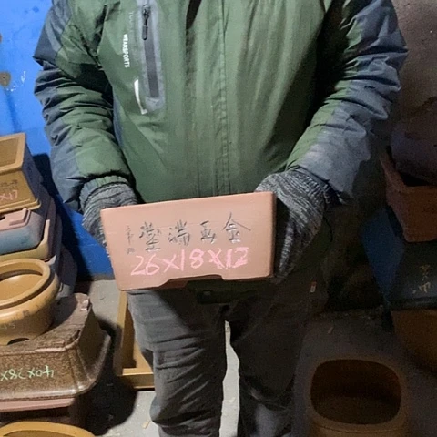 紫砂花盆手工制作