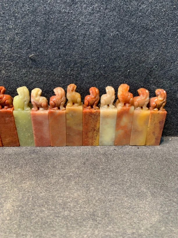 随机发货寿山石印章金石篆刻书法国画练习章手工闲章