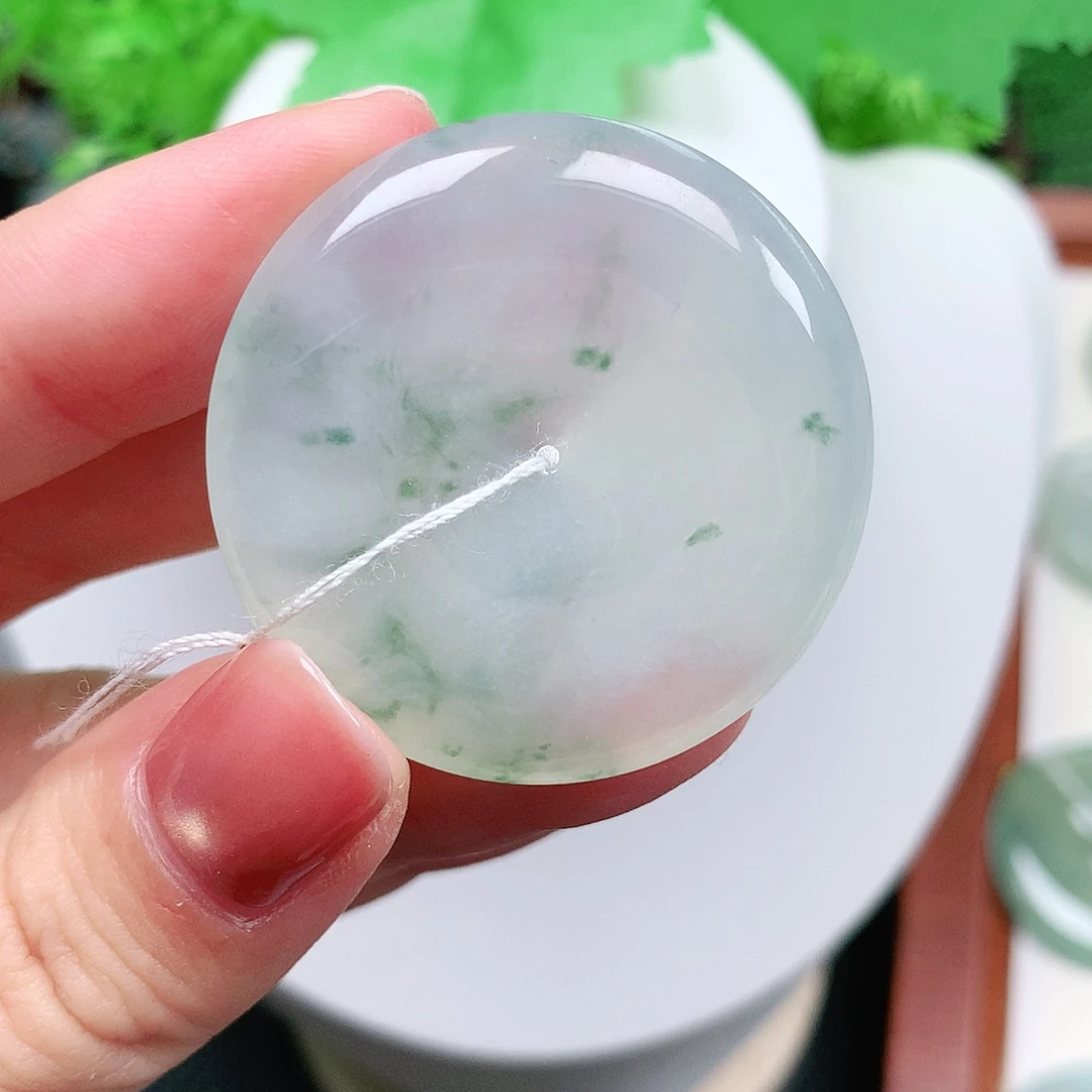 翡翠未镶嵌颈饰平安37-6.3