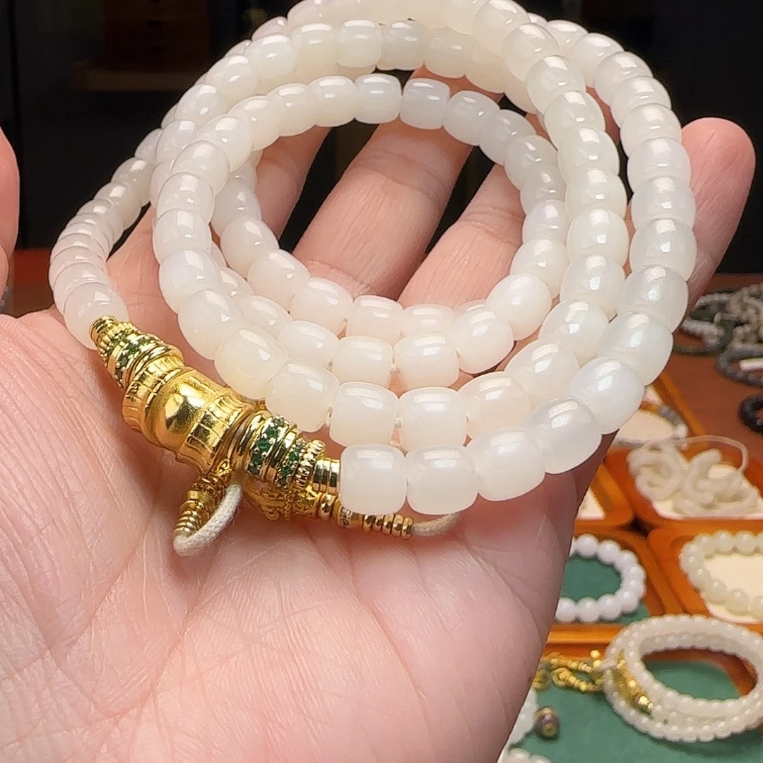 和田玉未镶嵌手链