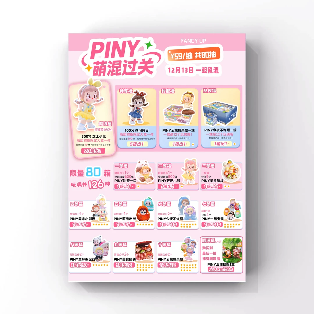 【撕撕~】 《PINY》萌混过关系列收藏玩偶盲盒（代拆）