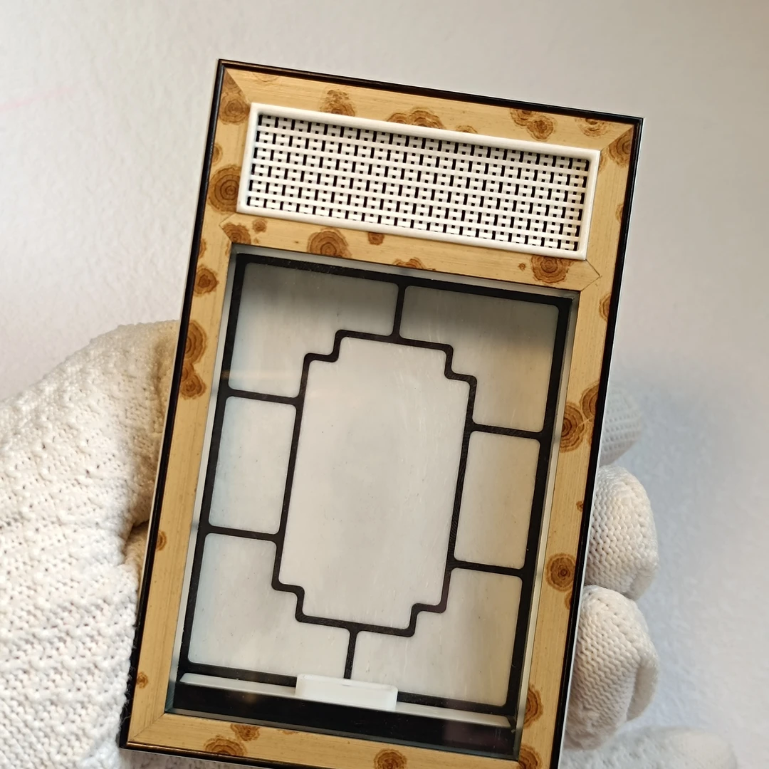 缘盒王培缘制斑竹湘妃竹朝天窗大黄蛉盒 10.75*6.68*2.1厘米