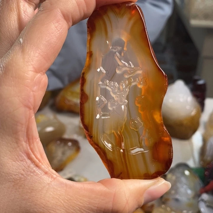 玛瑙/玉髓吊坠(不含链)未镶嵌