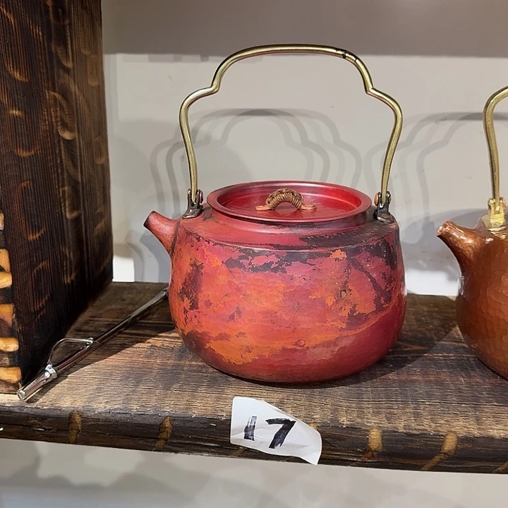 紫铜制作烧水壶一个